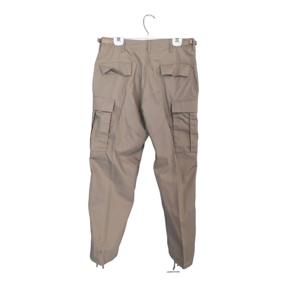 Army Khaki Unisex Adjustable Khaki Cargo Pants 32